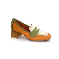 Masculin|Mocassins<Hispanitas Mocassins Chv 243277 Cuir Beige Vert Orange