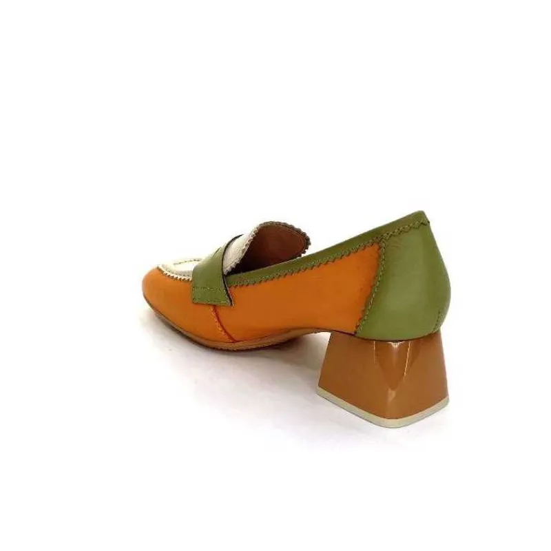 Masculin|Mocassins<Hispanitas Mocassins Chv 243277 Cuir Beige Vert Orange