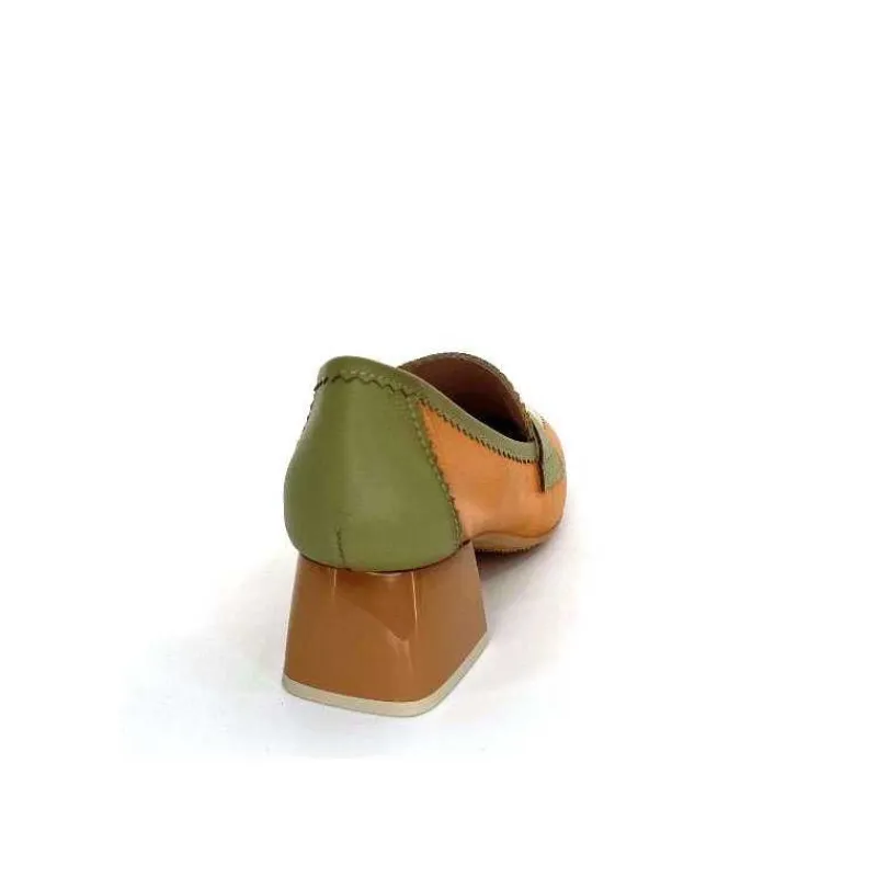 Masculin|Mocassins<Hispanitas Mocassins Chv 243277 Cuir Beige Vert Orange