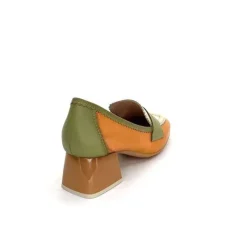 Masculin|Mocassins<Hispanitas Mocassins Chv 243277 Cuir Beige Vert Orange
