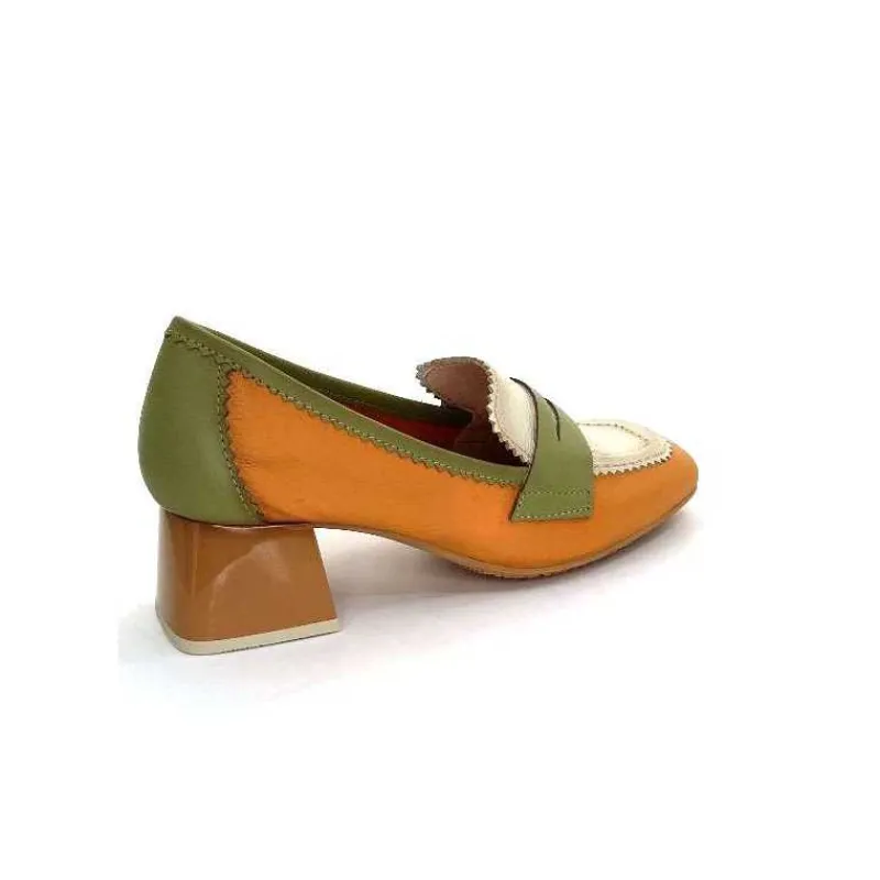 Masculin|Mocassins<Hispanitas Mocassins Chv 243277 Cuir Beige Vert Orange
