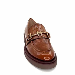 Elégant|Mocassins<Hispanitas Mocassins Hi 243632 Brookly Cuir Vernis Marron
