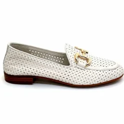 Vacances|Masculin<382-ivoire Mocassins Ivoire 2014 Cuir Blanc