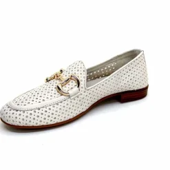 Vacances|Masculin<382-ivoire Mocassins Ivoire 2014 Cuir Blanc