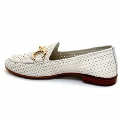 Vacances|Masculin<382-ivoire Mocassins Ivoire 2014 Cuir Blanc