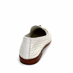 Vacances|Masculin<382-ivoire Mocassins Ivoire 2014 Cuir Blanc