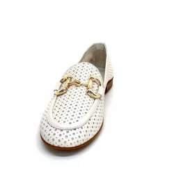 Vacances|Masculin<382-ivoire Mocassins Ivoire 2014 Cuir Blanc