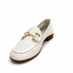 Vacances|Masculin<382-ivoire Mocassins Ivoire 2014 Cuir Blanc