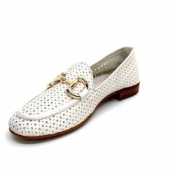 Vacances|Masculin<382-ivoire Mocassins Ivoire 2014 Cuir Blanc