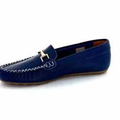 Basic|Mocassins<Ivoire0209b Mocassins Ivoire 12052 Cuir Bleu