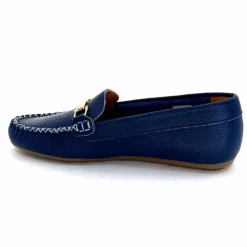 Basic|Mocassins<Ivoire0209b Mocassins Ivoire 12052 Cuir Bleu