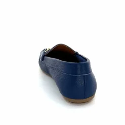 Basic|Mocassins<Ivoire0209b Mocassins Ivoire 12052 Cuir Bleu