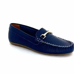 Basic|Mocassins<Ivoire0209b Mocassins Ivoire 12052 Cuir Bleu