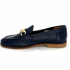 Basic|Mocassins<Ivoire0209b Mocassins Ivoire 12779 Cuir Bleu Marine