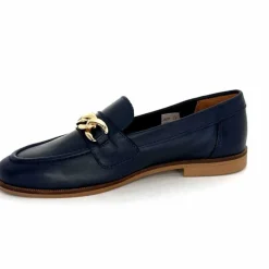 Basic|Mocassins<Ivoire0209b Mocassins Ivoire 12779 Cuir Bleu Marine