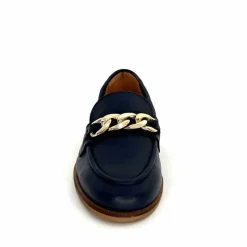 Basic|Mocassins<Ivoire0209b Mocassins Ivoire 12779 Cuir Bleu Marine