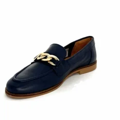 Basic|Mocassins<Ivoire0209b Mocassins Ivoire 12779 Cuir Bleu Marine