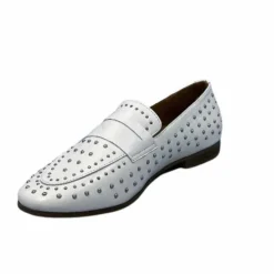 Rock|Mocassins<Ivoire0401a Mocassins Ivoire 500.1000 Cuir Blanc
