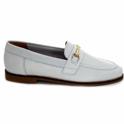 Féminin|Mocassins<Ivoire0209b Mocassins Ivoire 12646 Cuir Crème