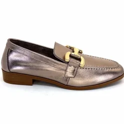 Masculin|Mocassins<382-ivoire Mocassins Ivoire 30303 Cuir Métal Bronze