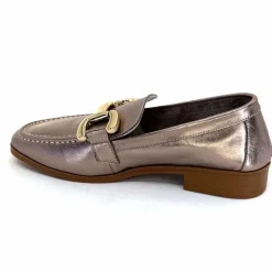 Masculin|Mocassins<382-ivoire Mocassins Ivoire 30303 Cuir Métal Bronze