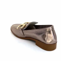 Masculin|Mocassins<382-ivoire Mocassins Ivoire 30303 Cuir Métal Bronze