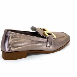 Masculin|Mocassins<382-ivoire Mocassins Ivoire 30303 Cuir Métal Bronze