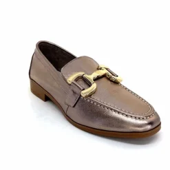 Masculin|Mocassins<382-ivoire Mocassins Ivoire 30303 Cuir Métal Bronze