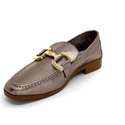 Masculin|Mocassins<382-ivoire Mocassins Ivoire 30303 Cuir Métal Bronze