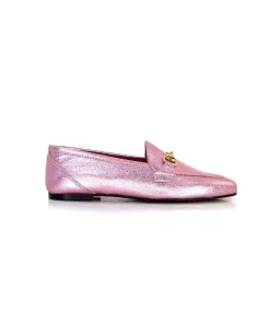 Masculin|Bijoux<Ivoire0209b Mocassins Ivoire 12588 Cuir Métal Rose