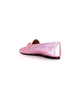 Masculin|Bijoux<Ivoire0209b Mocassins Ivoire 12588 Cuir Métal Rose