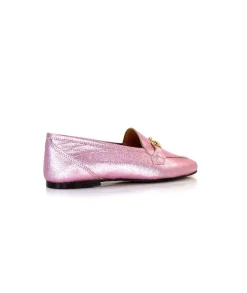 Masculin|Bijoux<Ivoire0209b Mocassins Ivoire 12588 Cuir Métal Rose