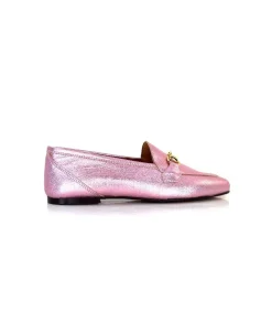 Masculin|Bijoux<Ivoire0209b Mocassins Ivoire 12588 Cuir Métal Rose