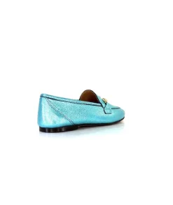 Masculin|Bijoux<Ivoire0209b Mocassins Ivoire 12588 Cuir Métal Azul Bleu