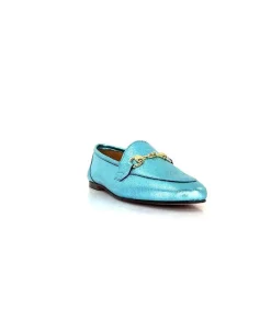 Masculin|Bijoux<Ivoire0209b Mocassins Ivoire 12588 Cuir Métal Azul Bleu