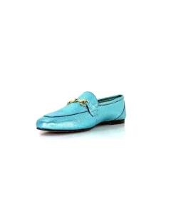 Masculin|Bijoux<Ivoire0209b Mocassins Ivoire 12588 Cuir Métal Azul Bleu