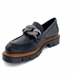 Masculin|Mocassins<Ivoire0351a Mocassins Ivoire 2546395 Cuir Noir