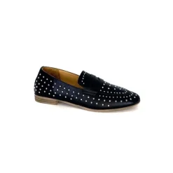 Masculin|Mocassins<Ivoire0401a Mocassins Ivoire 500.1000 Cuir Noir