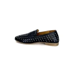 Masculin|Mocassins<Ivoire0401a Mocassins Ivoire 500.1000 Cuir Noir