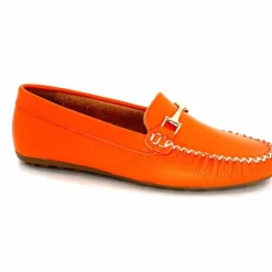 Basic|Mocassins<Ivoire0209b Mocassins Ivoire 12052 Cuir Orange