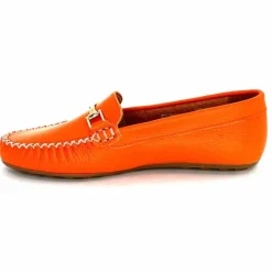 Basic|Mocassins<Ivoire0209b Mocassins Ivoire 12052 Cuir Orange