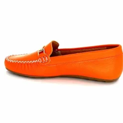 Basic|Mocassins<Ivoire0209b Mocassins Ivoire 12052 Cuir Orange