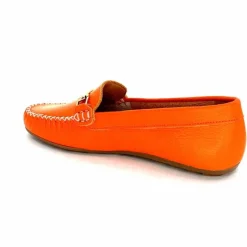 Basic|Mocassins<Ivoire0209b Mocassins Ivoire 12052 Cuir Orange