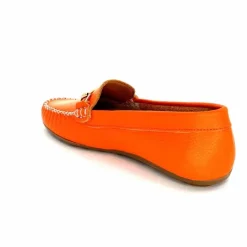 Basic|Mocassins<Ivoire0209b Mocassins Ivoire 12052 Cuir Orange