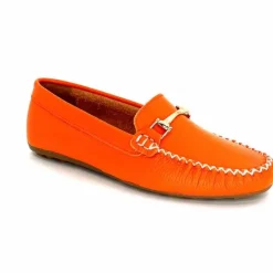 Basic|Mocassins<Ivoire0209b Mocassins Ivoire 12052 Cuir Orange