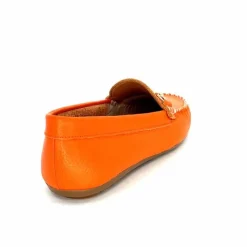 Basic|Mocassins<Ivoire0209b Mocassins Ivoire 12052 Cuir Orange