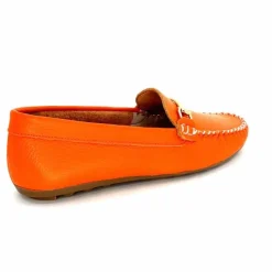 Basic|Mocassins<Ivoire0209b Mocassins Ivoire 12052 Cuir Orange