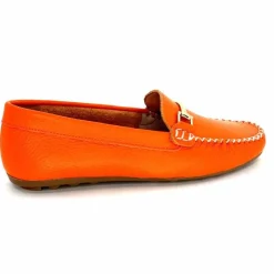 Basic|Mocassins<Ivoire0209b Mocassins Ivoire 12052 Cuir Orange