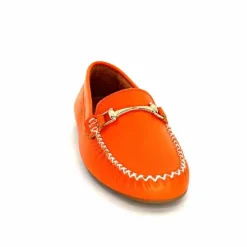 Basic|Mocassins<Ivoire0209b Mocassins Ivoire 12052 Cuir Orange