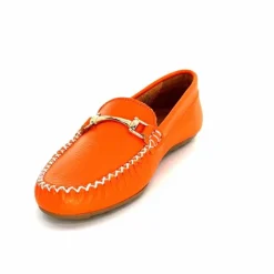 Basic|Mocassins<Ivoire0209b Mocassins Ivoire 12052 Cuir Orange